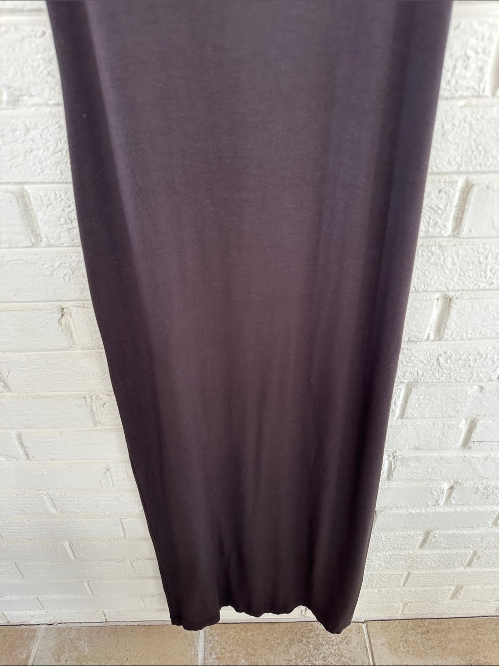 The Limited Brown Maxi Dress Medium Stretchy No Slit Minimal Elegant Casual - Picture 5 of 5